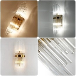 Designer Touch Decorative Modern Luxury K9 Crystal Wall Light with Crystal Shade