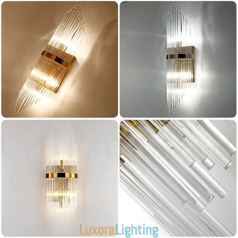 Designer Touch Decorative Modern Luxury K9 Crystal Wall Light with Crystal Shade