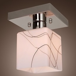 Designer Touch Decorative Modern Contemporary Mini Style Electroplated Metal Flush Mount