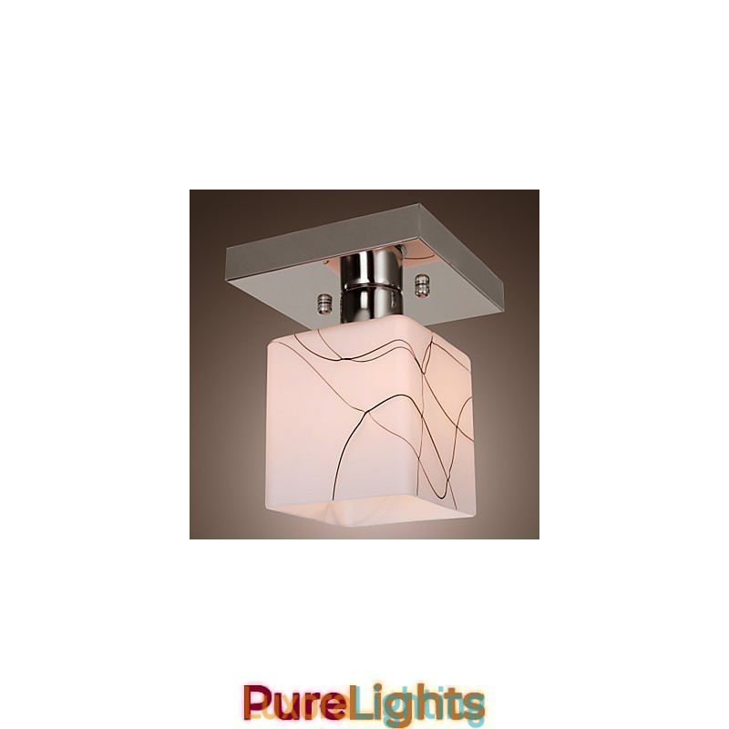 Designer Touch Decorative Modern Contemporary Mini Style Electroplated Metal Flush Mount