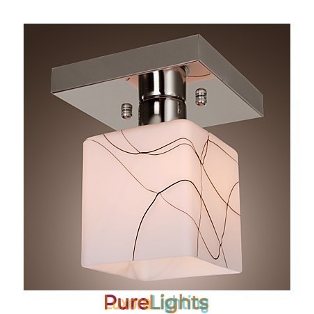 Designer Touch Decorative Modern Contemporary Mini Style Electroplated Metal Flush Mount