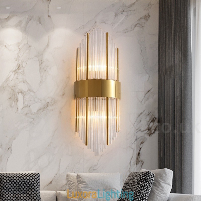 Designer Touch Decorative Modern Luxury K9 Crystal Wall Light with Crystal Shade