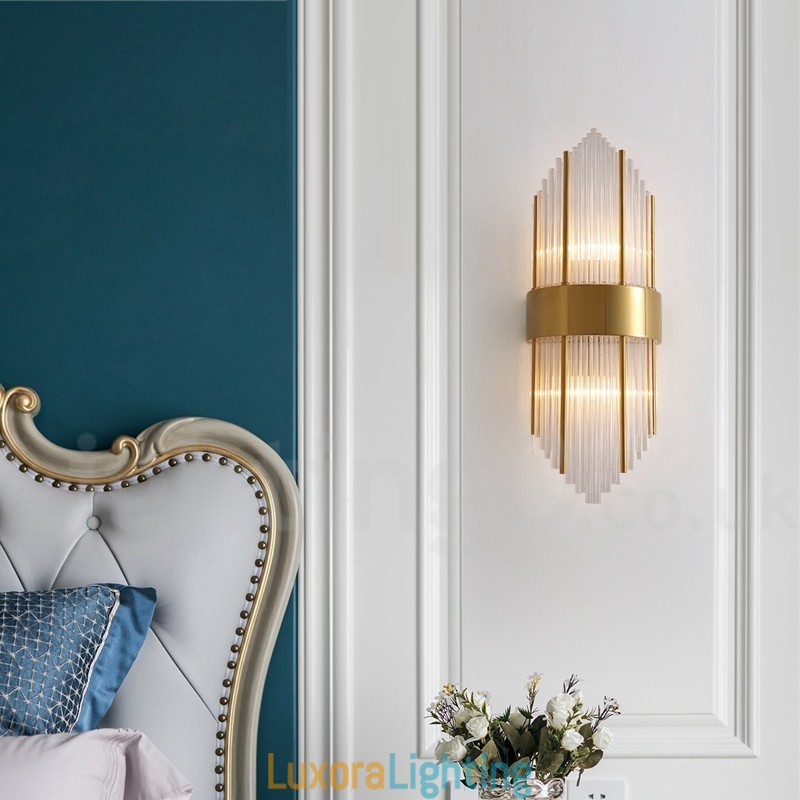 Designer Touch Decorative Modern Luxury K9 Crystal Wall Light with Crystal Shade