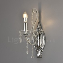 Designer Touch Decorative 1 Light Gold Black American Style Crystal Wall Light for Living Room Dining Room Clothing Store Coffee Store Hotel