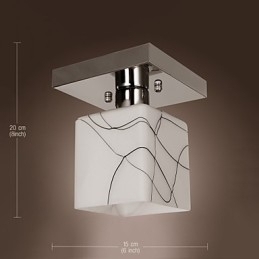 Designer Touch Decorative Modern Contemporary Mini Style Electroplated Metal Flush Mount