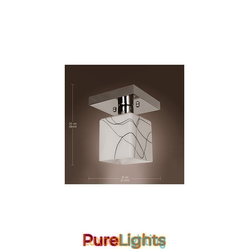 Designer Touch Decorative Modern Contemporary Mini Style Electroplated Metal Flush Mount