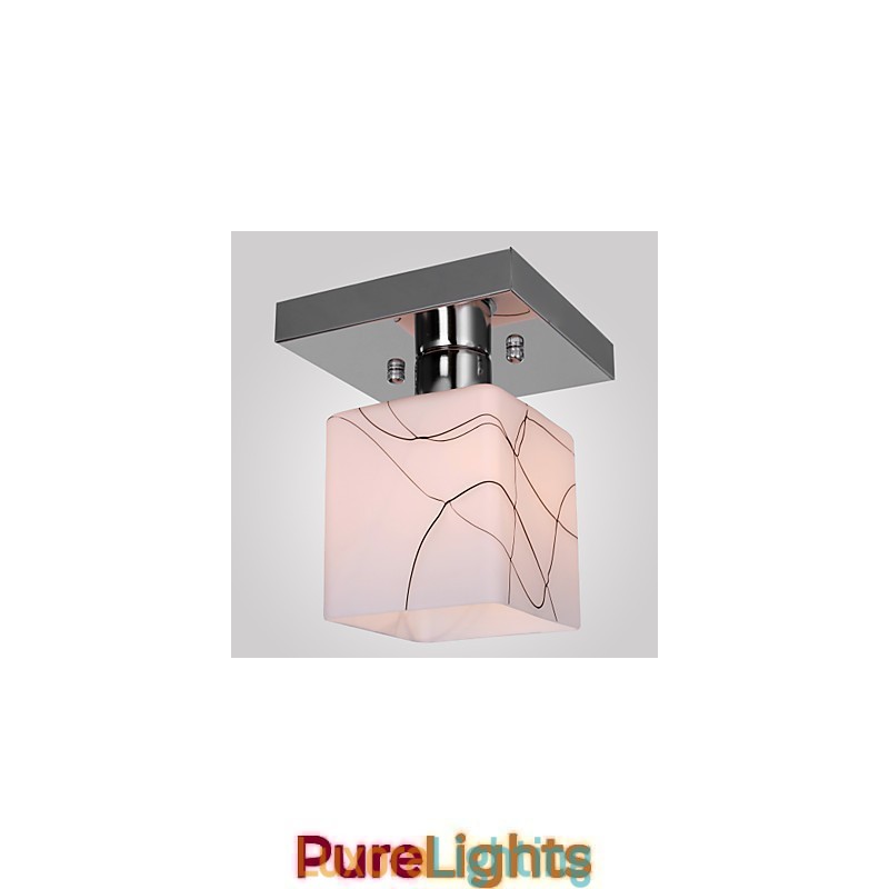 Designer Touch Decorative Modern Contemporary Mini Style Electroplated Metal Flush Mount