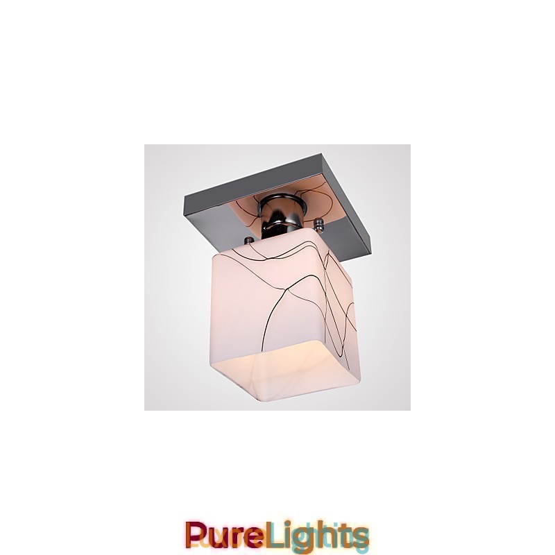 Designer Touch Decorative Modern Contemporary Mini Style Electroplated Metal Flush Mount