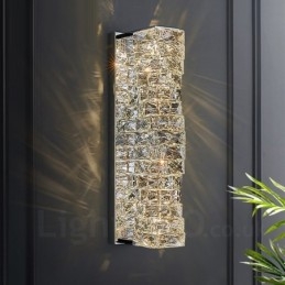 Designer Touch Decorative Modern K9 Crystal Wall Light for Bedside Porch Aisle Living Room Bedroom Study