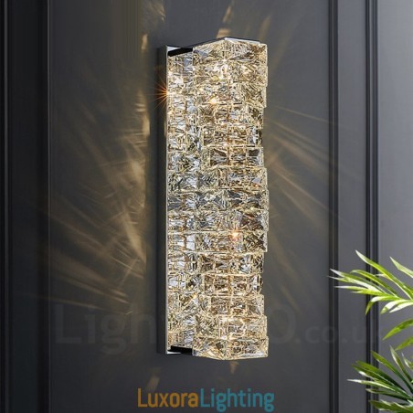 Designer Touch Decorative Modern K9 Crystal Wall Light for Bedside Porch Aisle Living Room Bedroom Study