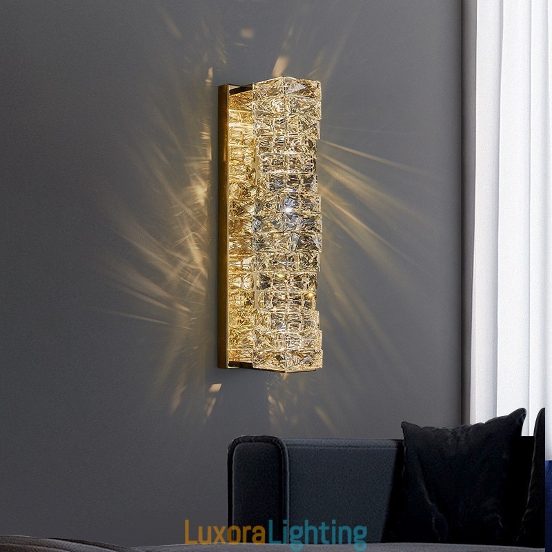 Designer Touch Decorative Modern K9 Crystal Wall Light for Bedside Porch Aisle Living Room Bedroom Study