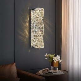 Designer Touch Decorative Modern K9 Crystal Wall Light for Bedside Porch Aisle Living Room Bedroom Study