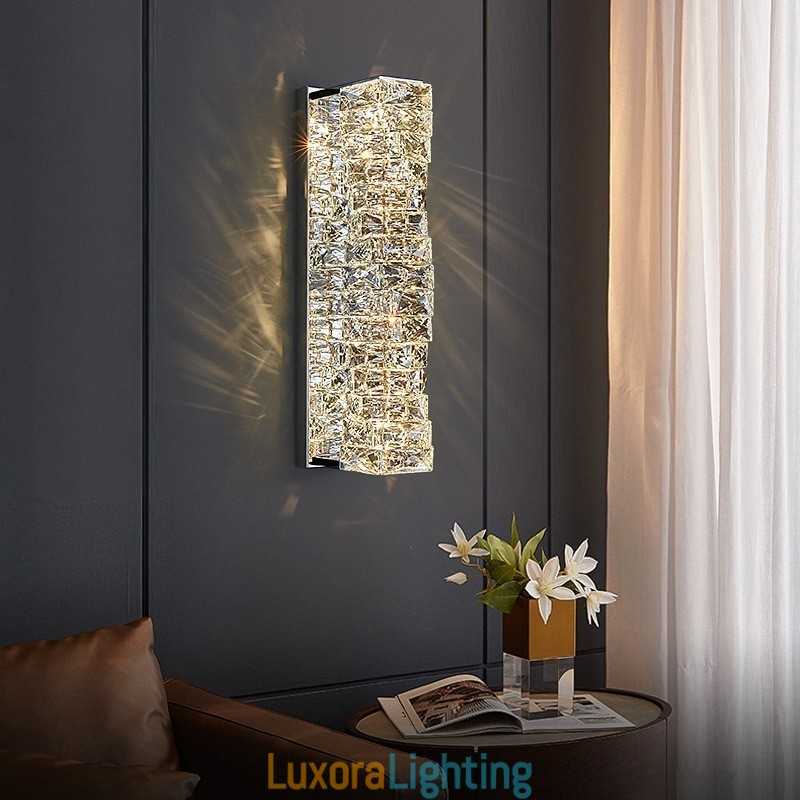 Designer Touch Decorative Modern K9 Crystal Wall Light for Bedside Porch Aisle Living Room Bedroom Study