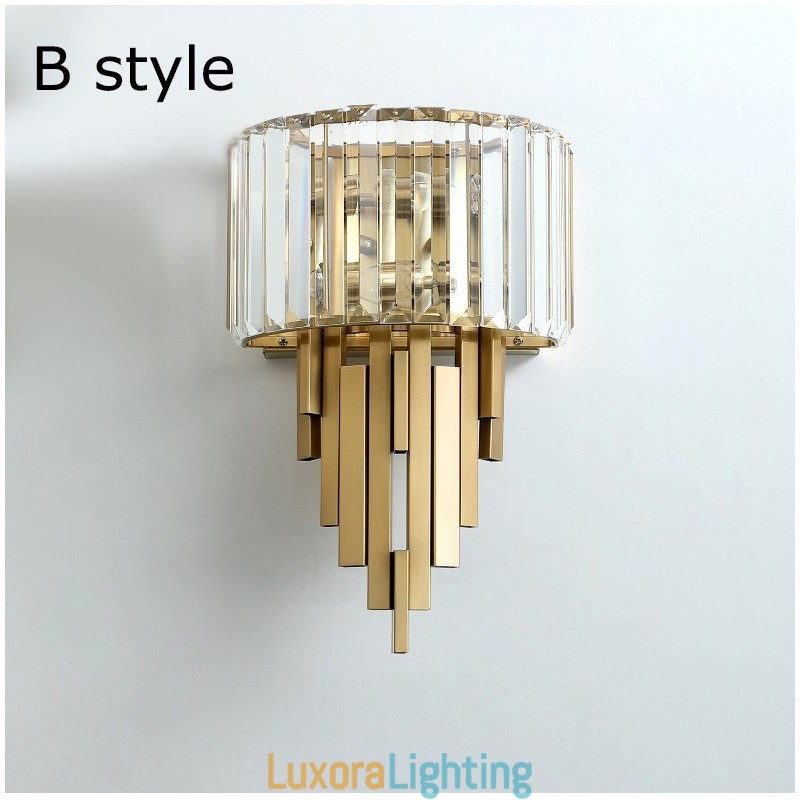 Designer Touch Decorative Postmodern Luxury Crystal Wall Light Living Room TV Background Wall Bedroom Bedside Wall Light