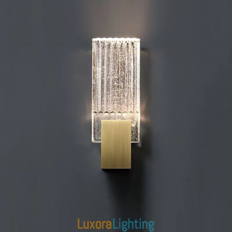 Designer Touch Decorative Postmodern Minimalist Living Room Crystal Wall Sconces American Art Bedside Bedroom Study Wall Sconces