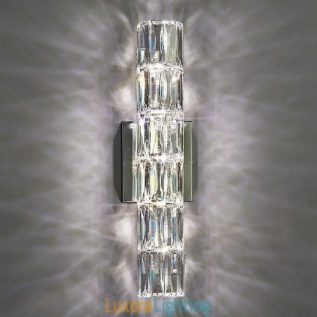 Designer Touch Decorative Living Room Wall Lamp Light Luxury Simple Bedroom Bedside Lamp Hotel Lobby Aisle Villa Project Stainless Steel Crystal Wall Sconces
