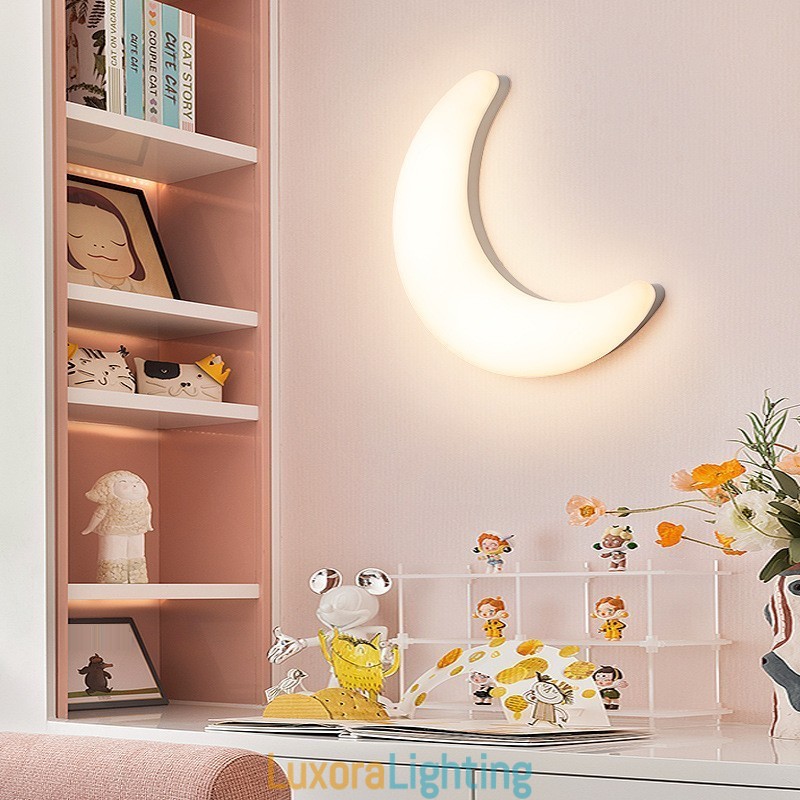 Designer Touch Decorative Nordic Indoor Moon Shape Wall Sconces Ceiling Lights