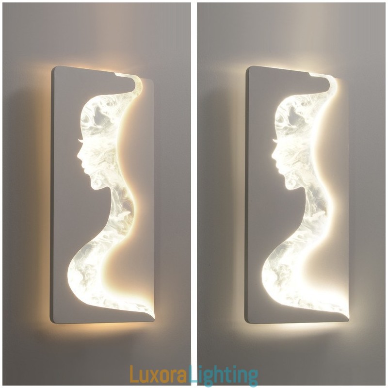 Designer Touch Decorative Indoor Lovely Girls Facing left Right Wall Light