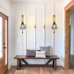 Designer Touch Decorative American Retro Wall Sconce 2.5M Hemp Rope Hanging Wire Black Iron Painted Lampshade