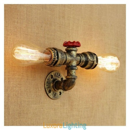 Designer Touch Decorative Vintage Retro Water Pipe Industrial Sconces Wall Lamp