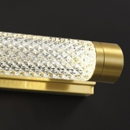 Designer Touch Decorative Wall Lamp Brass Acrylic Cylinder Mirror Front Light