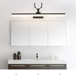 Designer Touch Decorative Antler Mirror Front Light Acrylic Wall Lamp Washroom Makeup Light Fixture