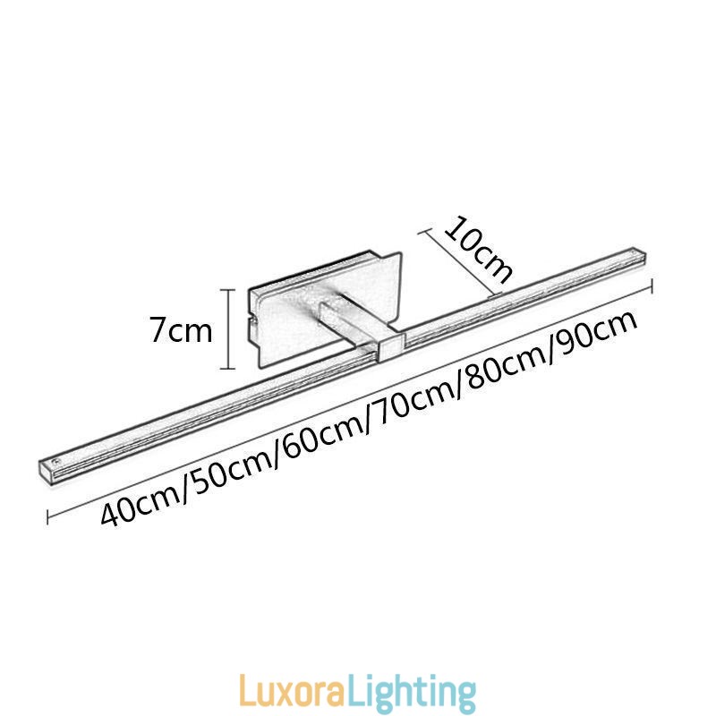 Designer Touch Decorative Contemporary Wall Lamp Mirror Front Light Acrylic Lighting Washroom