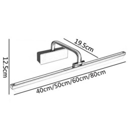 Designer Touch Decorative Modern Wall Lamp Mirror Front Light Angle Adjustable Washroom Makeup Light