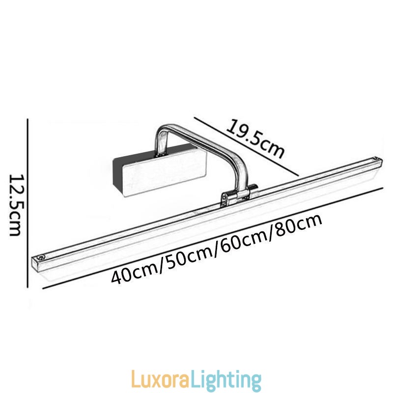 Designer Touch Decorative Modern Wall Lamp Mirror Front Light Angle Adjustable Washroom Makeup Light