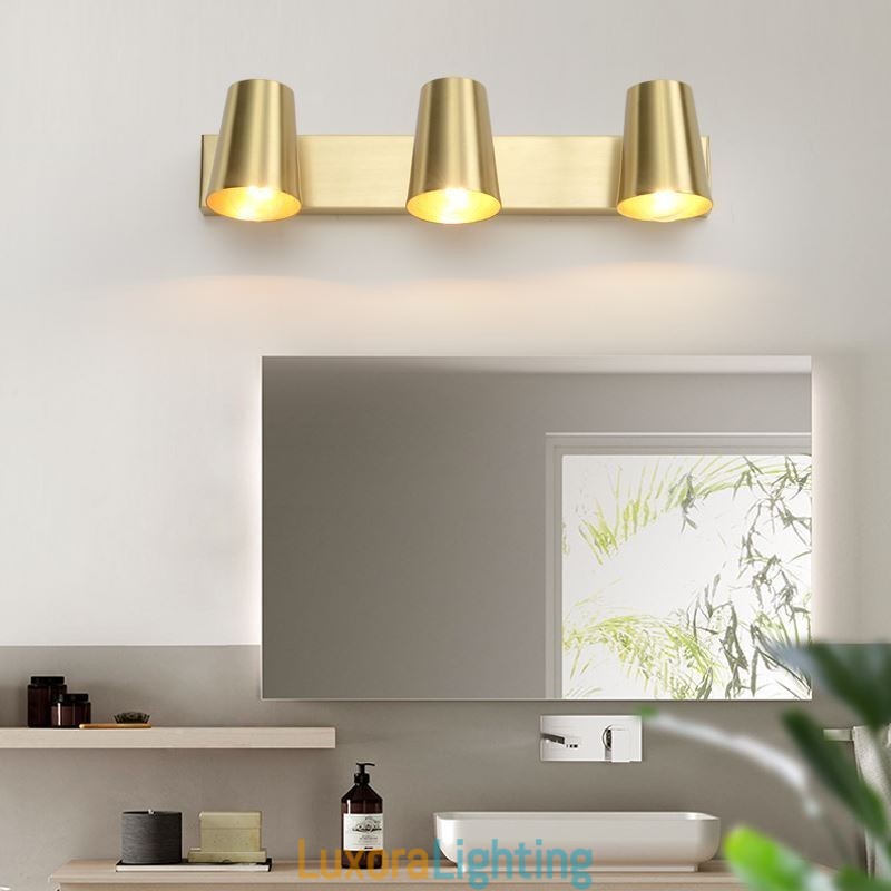 Designer Touch Decorative Nordic Brass Mirror Front Light Spot Wall Lamp