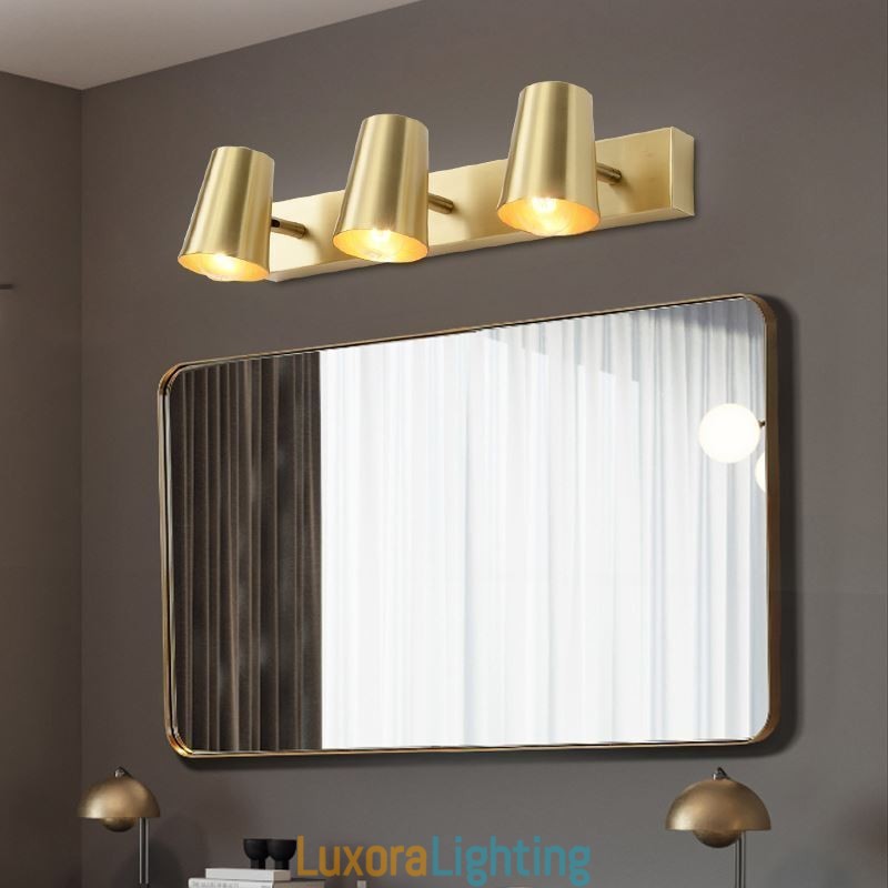 Designer Touch Decorative Nordic Brass Mirror Front Light Spot Wall Lamp