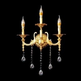 Designer Touch Decorative European Wall Lamp Luxurious Wall Sconce Crystal Drop Decoration Lamp Bedside Lighting