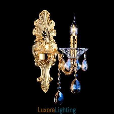 Designer Touch Decorative European Wall Lamp Luxurious Wall Sconce Crystal Drop Decoration Lamp Bedside Lighting