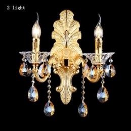 Designer Touch Decorative European Wall Lamp Luxurious Wall Sconce Crystal Drop Decoration Lamp Bedside Lighting