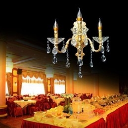 Designer Touch Decorative European Wall Lamp Luxurious Wall Sconce Crystal Drop Decoration Lamp Bedside Lighting