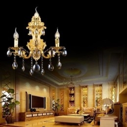 Designer Touch Decorative European Fashion Wall Lamp Luxurious Crystal Drop Wall Sconce Lighting