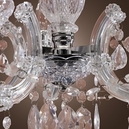 Designer Touch Decorative Upligh Chrome Ceiling Lamp Candle light Acrylic Fixture Chandelier Pendant