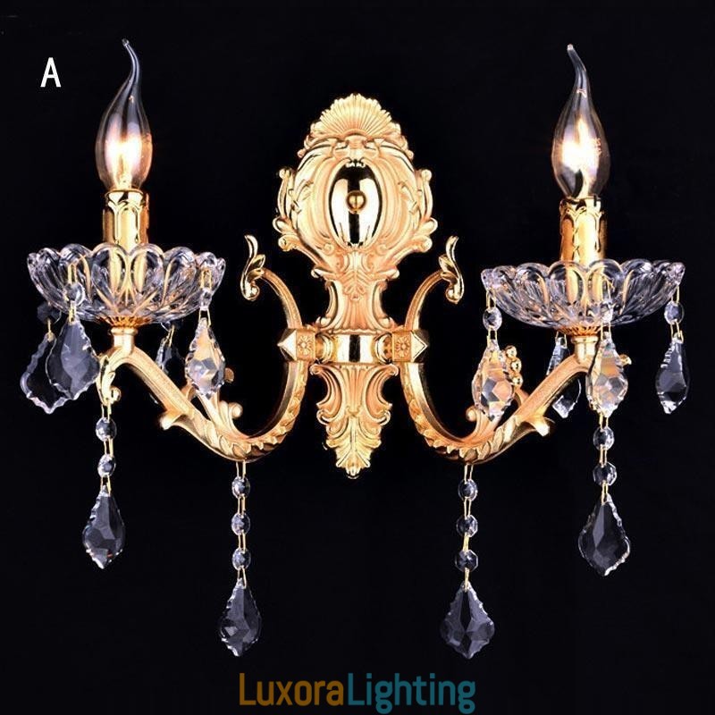 Designer Touch Decorative European Wall Lamp Crystal Wall Sconce Decoration Light Sconce Lighting