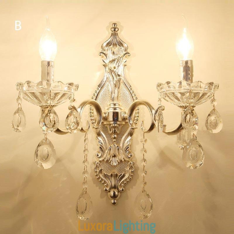 Designer Touch Decorative European Wall Lamp Crystal Wall Sconce Decoration Light Sconce Lighting