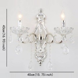 Designer Touch Decorative European Wall Lamp Crystal Wall Sconce Decoration Light Sconce Lighting