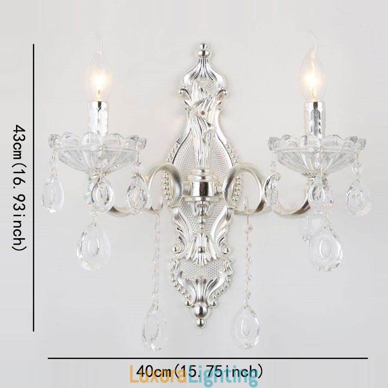Designer Touch Decorative European Wall Lamp Crystal Wall Sconce Decoration Light Sconce Lighting