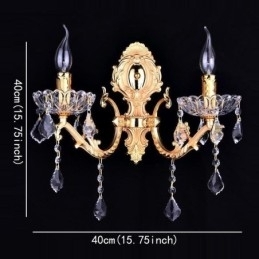 Designer Touch Decorative European Wall Lamp Crystal Wall Sconce Decoration Light Sconce Lighting