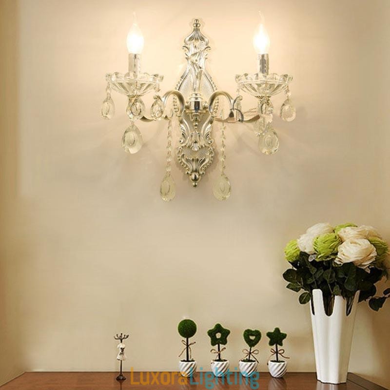 Designer Touch Decorative European Wall Lamp Crystal Wall Sconce Decoration Light Sconce Lighting