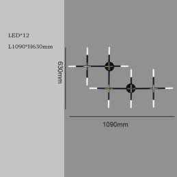 Designer Touch Decorative Wall Light Splicing Warm White Creative Wall Sconce DIY Combination Lamp