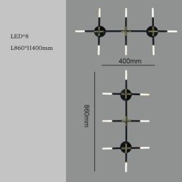 Designer Touch Decorative Wall Light Splicing Warm White Creative Wall Sconce DIY Combination Lamp