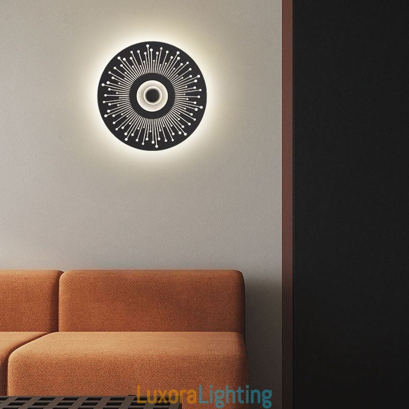 Designer Touch Decorative Wall Sconce Nordic Full Copper Hollow Round Wall Light