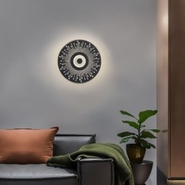 Designer Touch Decorative Wall Sconce Nordic Full Copper Hollow Round Wall Light