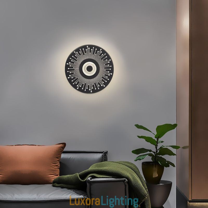 Designer Touch Decorative Wall Sconce Nordic Full Copper Hollow Round Wall Light