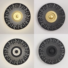 Designer Touch Decorative Wall Sconce Nordic Full Copper Hollow Round Wall Light