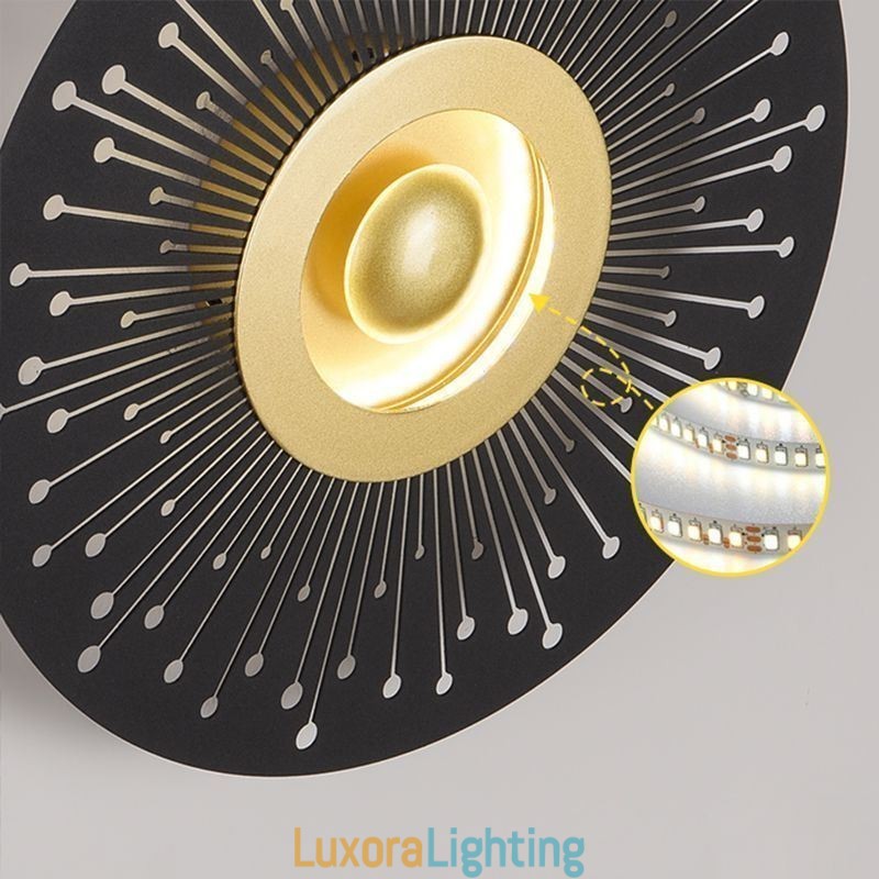 Designer Touch Decorative Wall Sconce Nordic Full Copper Hollow Round Wall Light